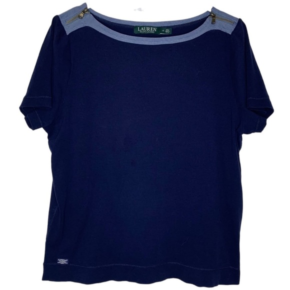 Lauren Ralph Lauren Women’s Top with Zipper Detail, Size 1X - Picture 6 of 6